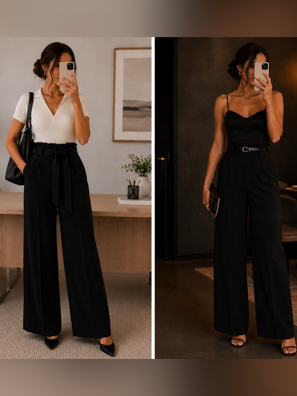 Express Black Wide Leg Pants XS